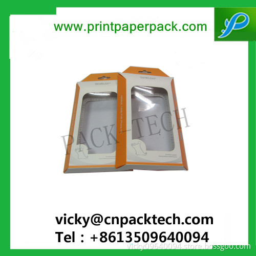 Bespoke Pure Color Folded Cosmetic Box Nail Polish Box Lip Balm Gloss Packaging Box Earphone Packaging Cardboard Box with PVC Wi